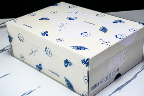 Travis Scott AJ1 Retro Low OG x Fragment ‘Sail Military Blue’