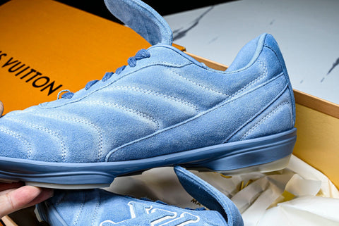 Louis Vuittоп Footprint Football Sneaker 'Blue Suede'