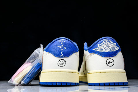 Travis Scott AJ1 Retro Low OG x Fragment ‘Sail Military Blue’
