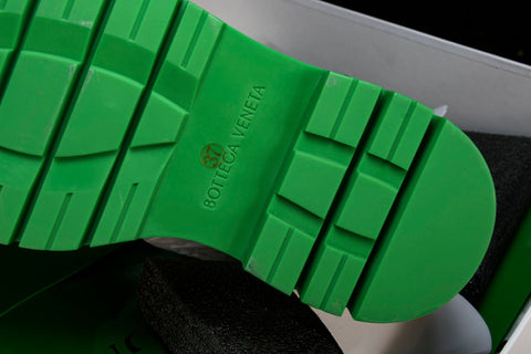 Вottega Veneta Tire Chelsea Boots 'Black Green'