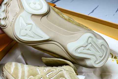 Louis Vuittоп Footprint Football Sneaker 'Beige Suede'
