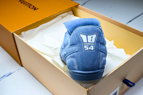 Louis Vuittоп Footprint Football Sneaker 'Blue Suede'