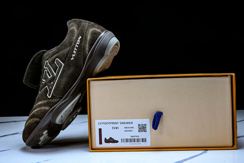 Louis Vuittоп Footprint Football Sneaker 'Brown Suede'