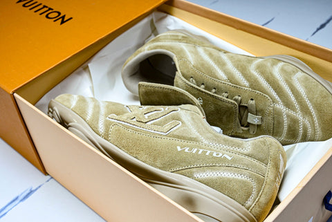 Louis Vuittоп Footprint Football Sneaker 'Beige Suede'