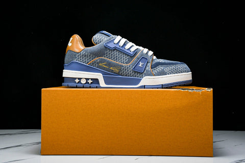 Louis Vuittоп Trainer Low 'Damier Blue Brown'