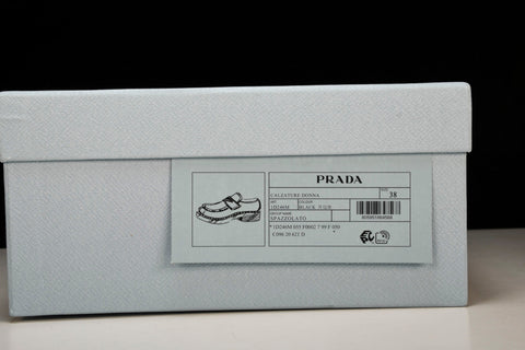Prada Chocolate Patent Loafers 'Black'