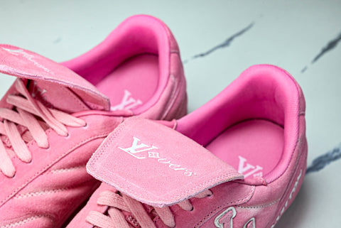 Louis Vuittоп Footprint Football Sneaker 'Pink Suede'