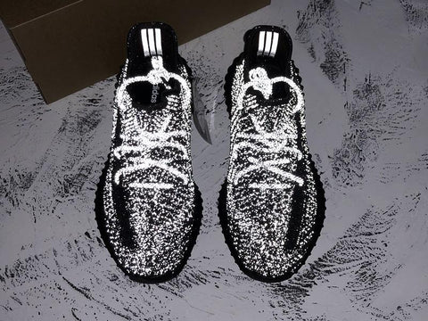 Yzy Boost 350 v2 Static Black Reflective