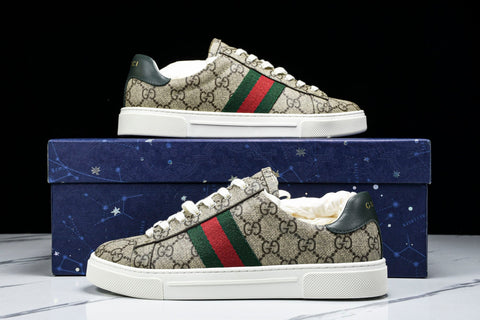 Guссi Ace Web 'Beige Monogram'