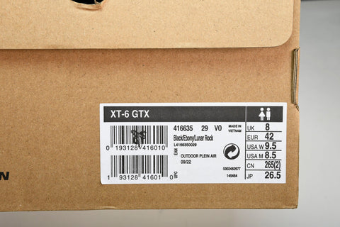 Salomon XT-6 GTX 'Black Ebony'