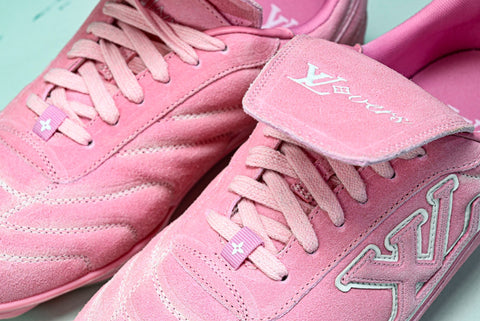 Louis Vuittоп Footprint Football Sneaker 'Pink Suede'