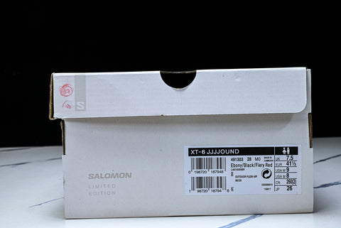Salomon x JJJJound XT-6 'Black Fiery Red'