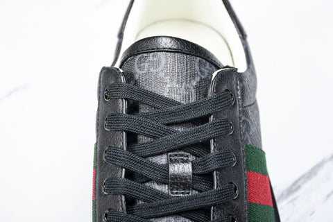 Guссi Ace Web 'Black Monogram'