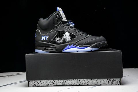 AJ5 Retro x Awake NY 'Black Racer Blue'