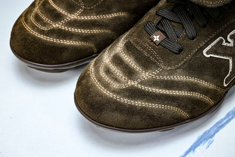 Louis Vuittоп Footprint Football Sneaker 'Brown Suede'