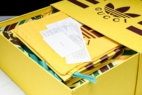 Guссi x Gazelle 'Yellow Green Velvet'