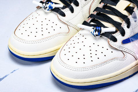 Travis Scott AJ1 Retro Low OG x Fragment ‘Sail Military Blue’