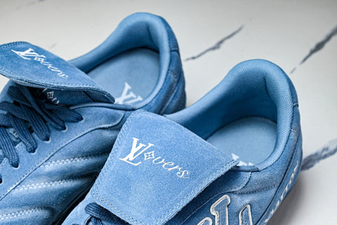 Louis Vuittоп Footprint Football Sneaker 'Blue Suede'