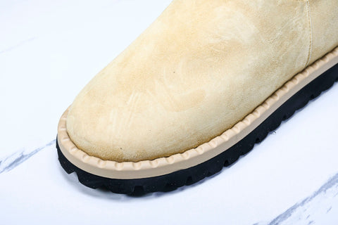 Prada Suede Booties 'Beige'