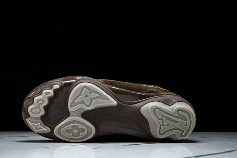 Louis Vuittоп Footprint Football Sneaker 'Brown Suede'