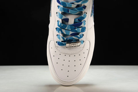 A Bathing Ape Bape Sta 'White ABC Camo - Blue'