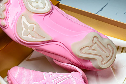 Louis Vuittоп Footprint Football Sneaker 'Pink Suede'