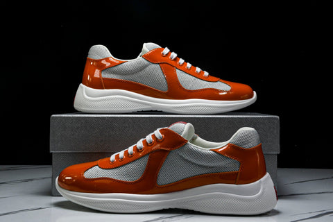 Prada America's Cup Sneaker 'Orange Silver'